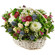 basket of chrysanthemums and roses. Lithuania