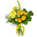 Yellow bouquet of roses and chrysanthemum. Lithuania